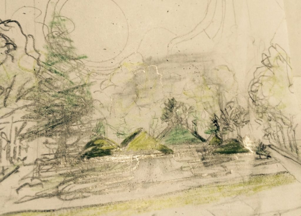 Concept Garden Sketch for Pittsburgh Green Space